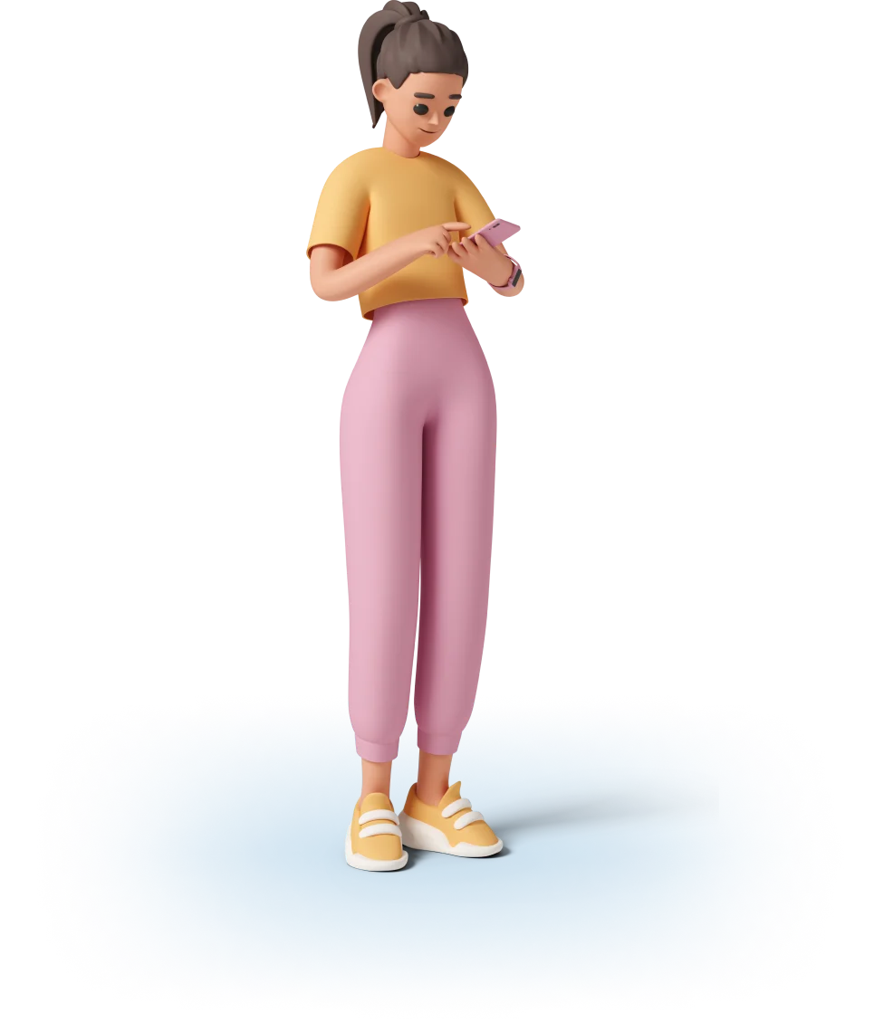 girl with phone using Percentage to GPA calculator
